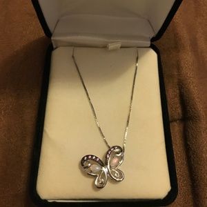 Opal Butterfly Necklace
